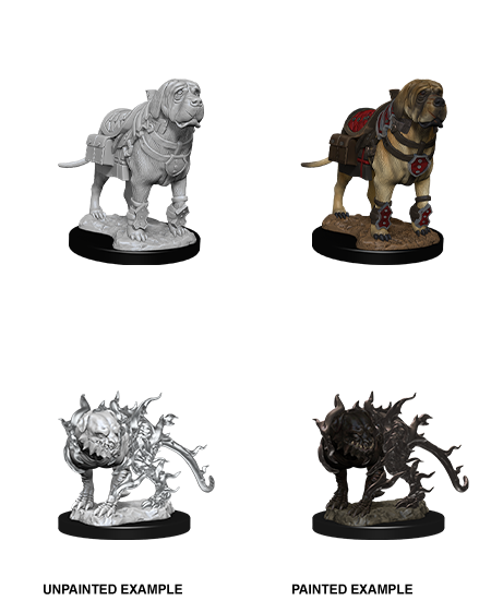 D&D Nolzur's Marvelous Miniatures: Mastiff & Shadow Mastiff | Gamer Loot