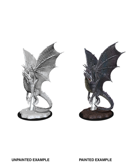 D&D Nolzur's Marvelous Miniatures: Young Silver Dragon | Gamer Loot