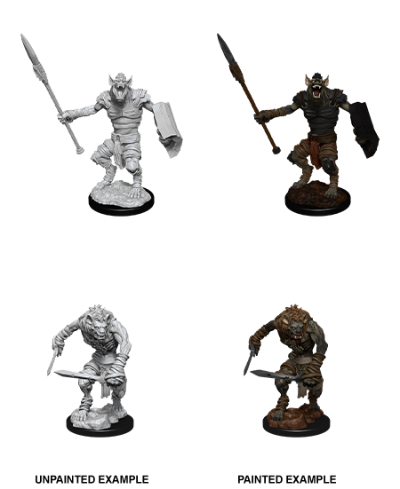 D&D Nolzur's Marvelous Miniatures: Gnoll & Gnoll Flesh Gnawer | Gamer Loot