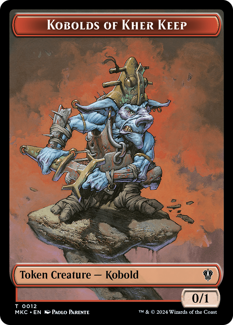 Gold // Kobolds of Kher Keep Double-Sided Token [Murders at Karlov Manor Commander Tokens] | Gamer Loot