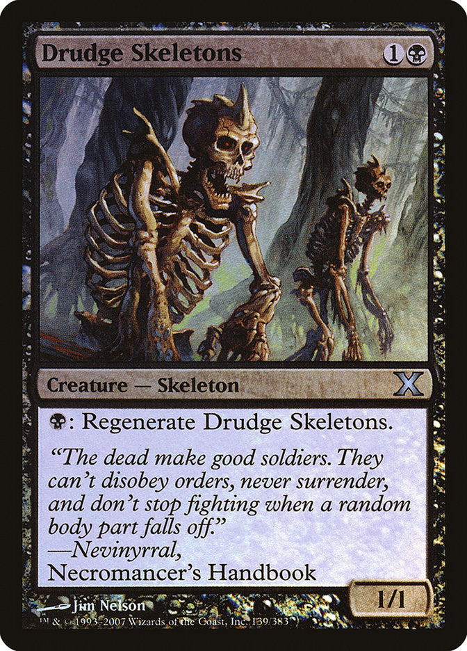 Drudge Skeletons (Premium Foil) [Tenth Edition] | Gamer Loot
