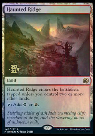 Haunted Ridge [Innistrad: Midnight Hunt Prerelease Promos] | Gamer Loot