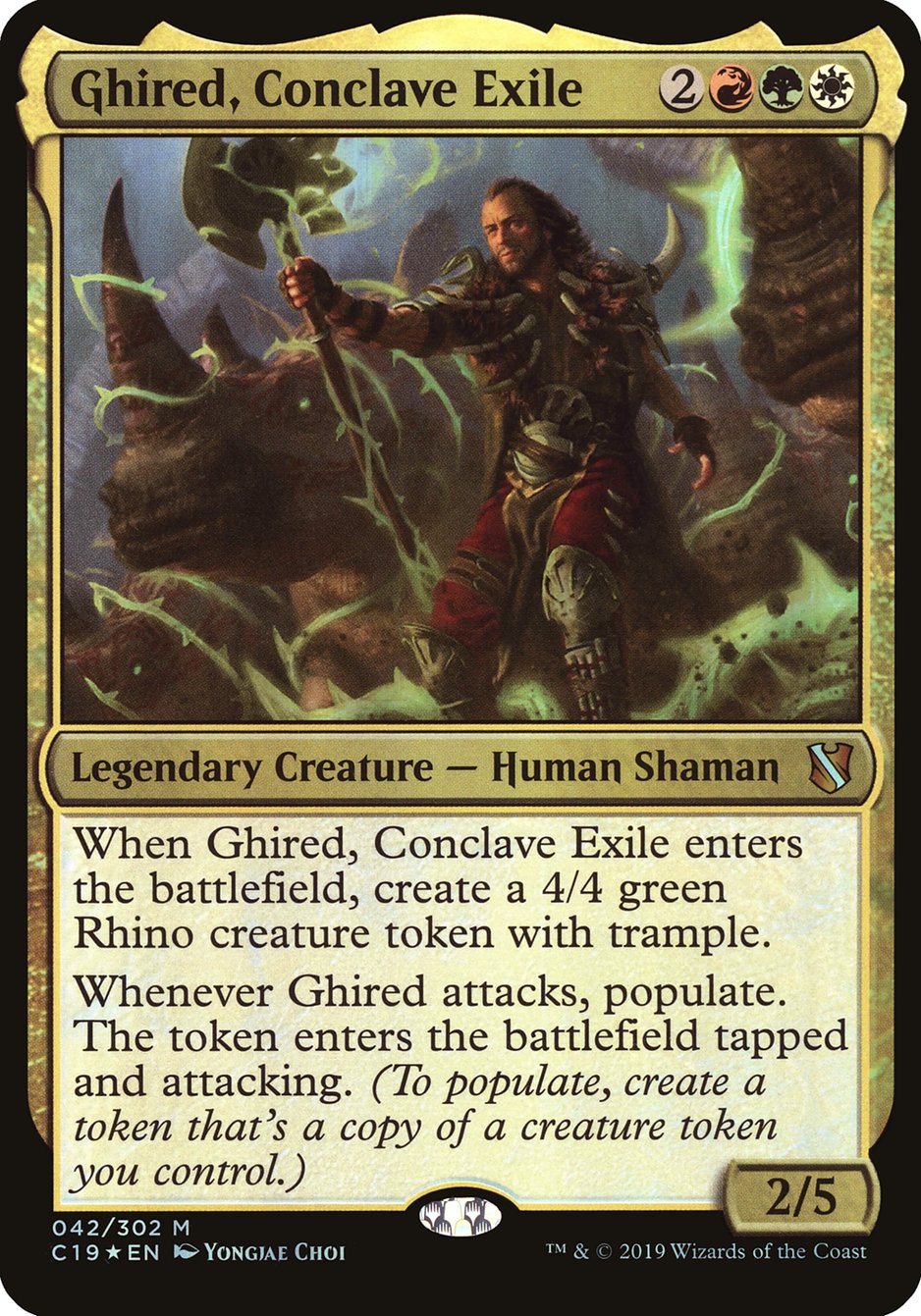 Ghired, Conclave Exile (Oversized) [Commander 2019 Oversized] | Gamer Loot