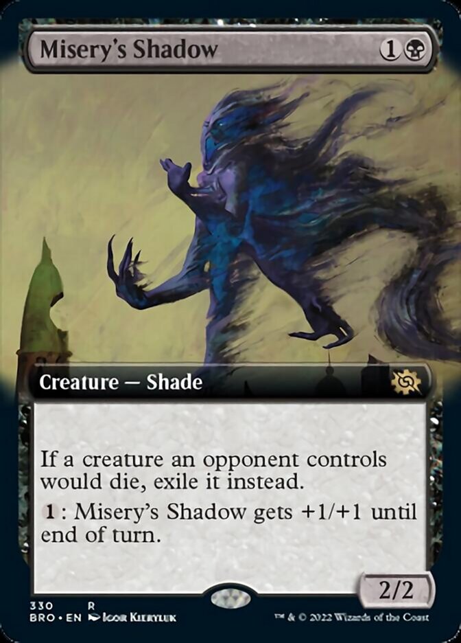 Misery's Shadow (Extended Art) [The Brothers' War] | Gamer Loot