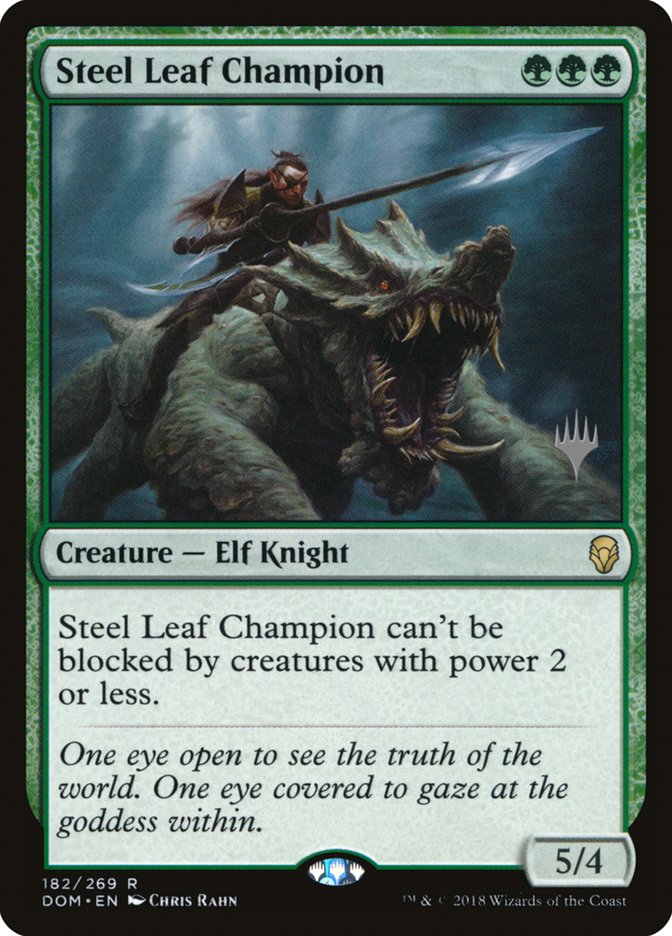 Steel Leaf Champion (Promo Pack) [Dominaria Promos] | Gamer Loot