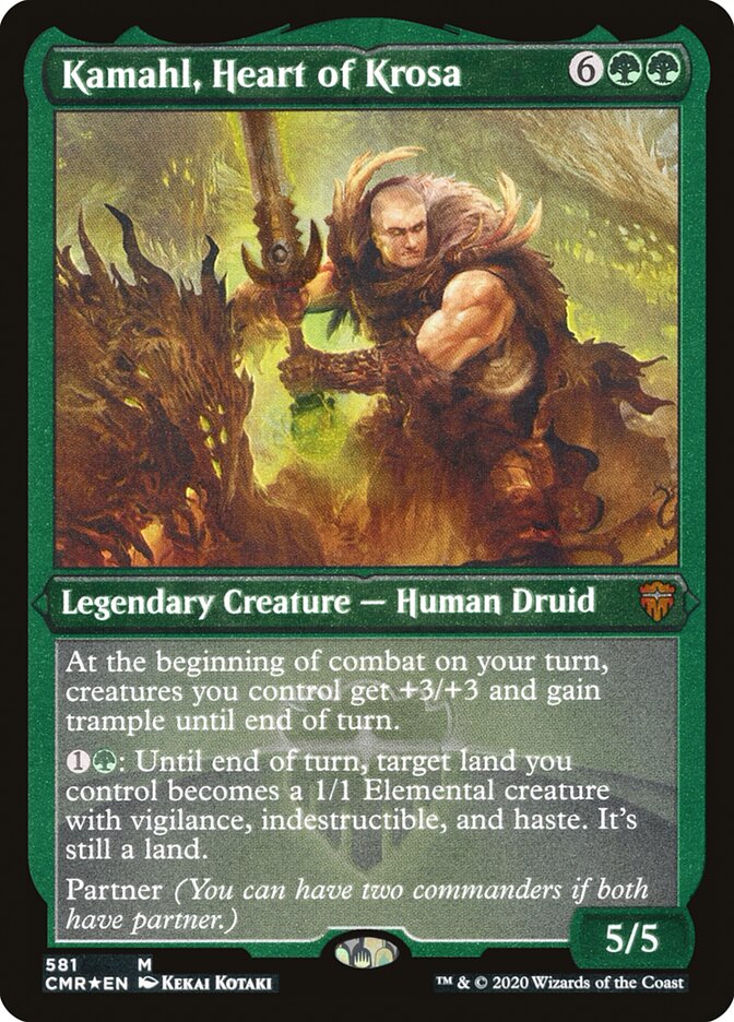 Kamahl, Heart of Krosa (Etched) [Commander Legends] | Gamer Loot