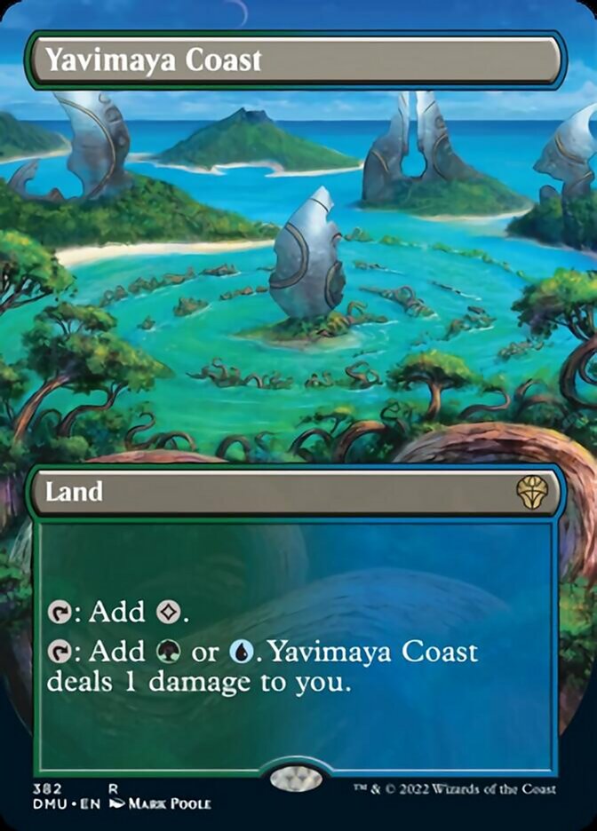 Yavimaya Coast (Borderless Alternate Art) [Dominaria United] | Gamer Loot