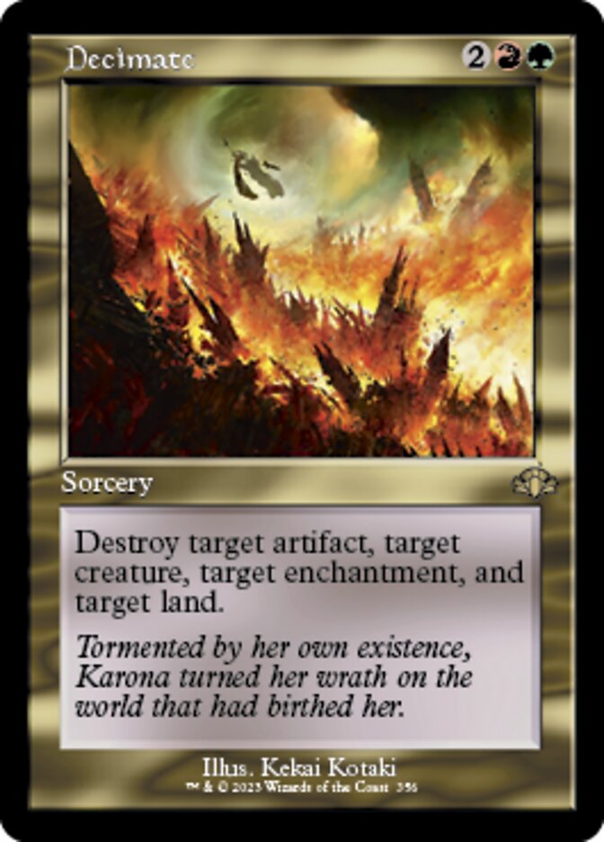 Decimate (Retro) [Dominaria Remastered] | Gamer Loot