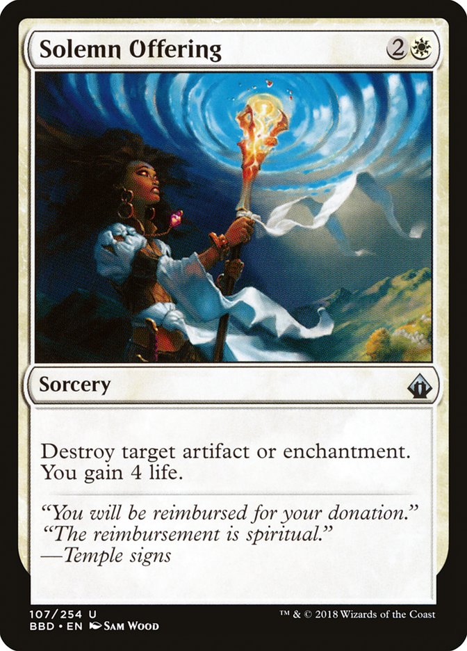 Solemn Offering [Battlebond] | Gamer Loot