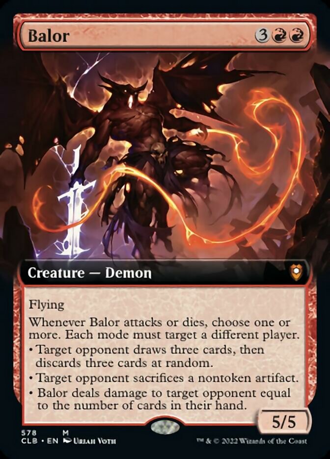 Balor (Extended Art) [Commander Legends: Battle for Baldur's Gate] | Gamer Loot