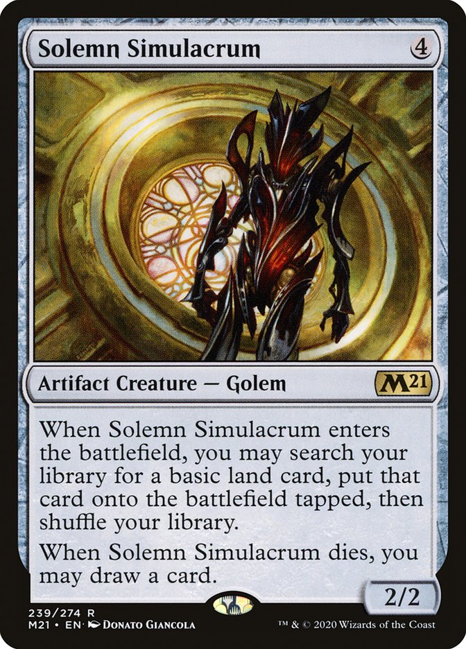 Solemn Simulacrum [Core Set 2021] | Gamer Loot