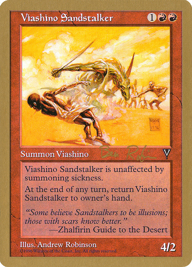 Viashino Sandstalker (Ben Rubin) [World Championship Decks 1998] | Gamer Loot