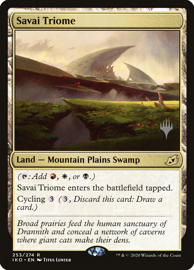 Savai Triome (Promo Pack) [Ikoria: Lair of Behemoths Promos] | Gamer Loot