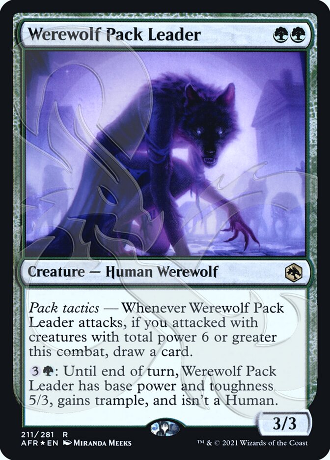 Werewolf Pack Leader (Ampersand Promo) [Dungeons & Dragons: Adventures in the Forgotten Realms Promos] | Gamer Loot