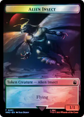 Alien // Alien Insect Double-Sided Token (Surge Foil) [Doctor Who Tokens] | Gamer Loot