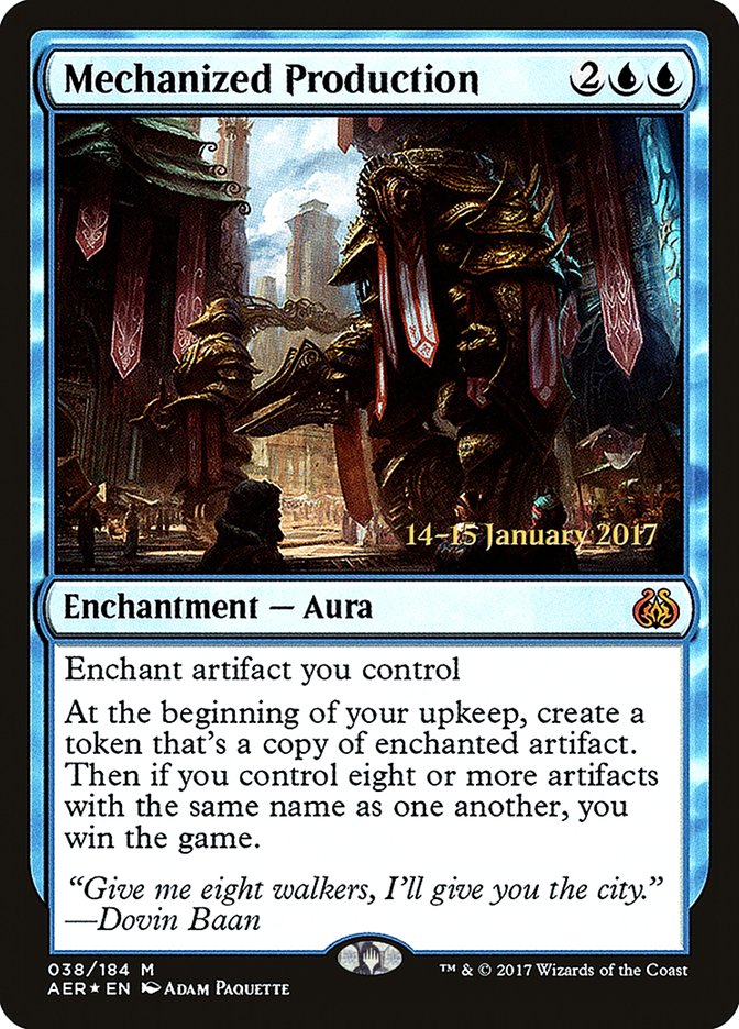 Mechanized Production  [Aether Revolt Prerelease Promos] | Gamer Loot