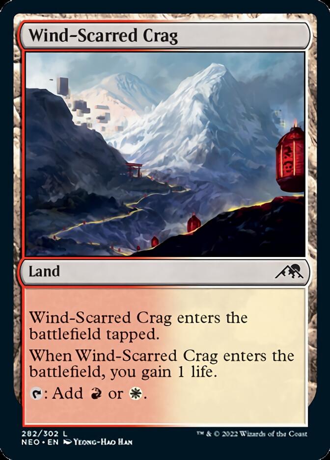 Wind-Scarred Crag [Kamigawa: Neon Dynasty] | Gamer Loot