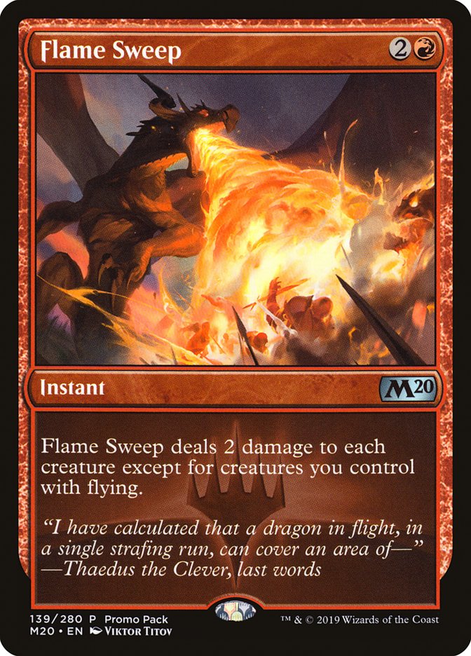 Flame Sweep (Promo Pack) [Core Set 2020 Promos] | Gamer Loot