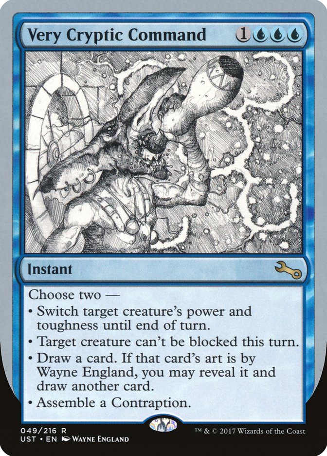 Very Cryptic Command (Black and White Art) [Unstable] | Gamer Loot