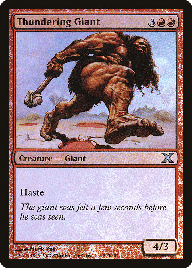 Thundering Giant (Premium Foil) [Tenth Edition] | Gamer Loot