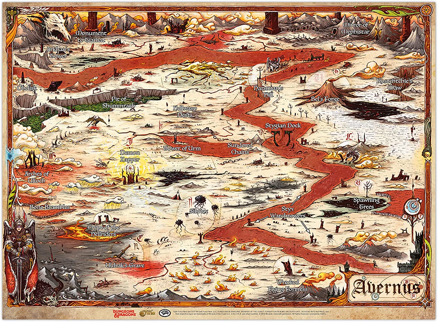 Dungeons and Dragons RPG: Avernus - Map | Gamer Loot