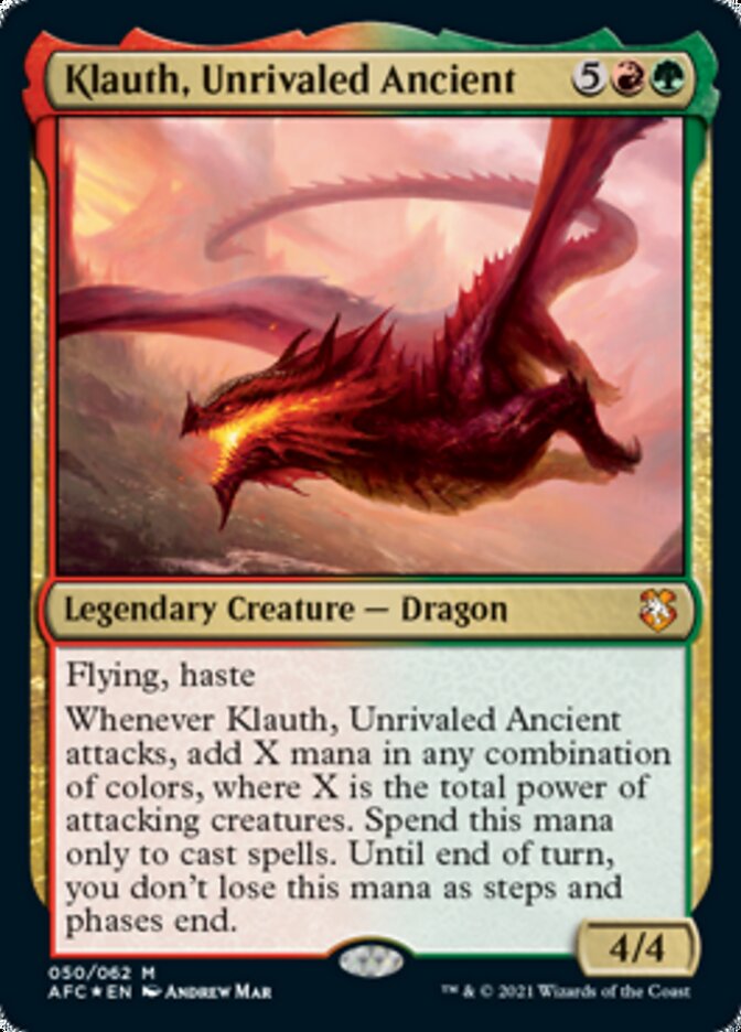 Klauth, Unrivaled Ancient [Dungeons & Dragons: Adventures in the Forgotten Realms Commander] | Gamer Loot