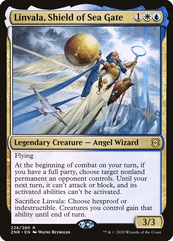 Linvala, Shield of Sea Gate (Promo Pack) [Zendikar Rising Promos] | Gamer Loot