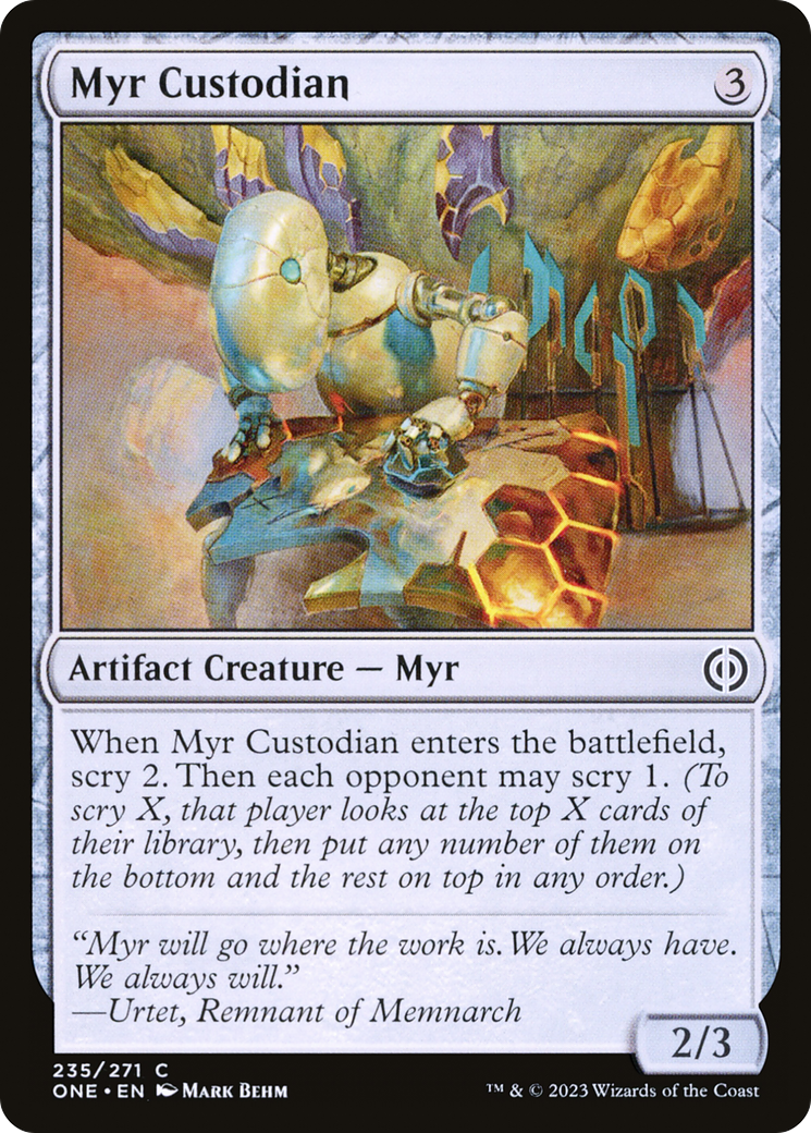 Myr Custodian [Phyrexia: All Will Be One] | Gamer Loot