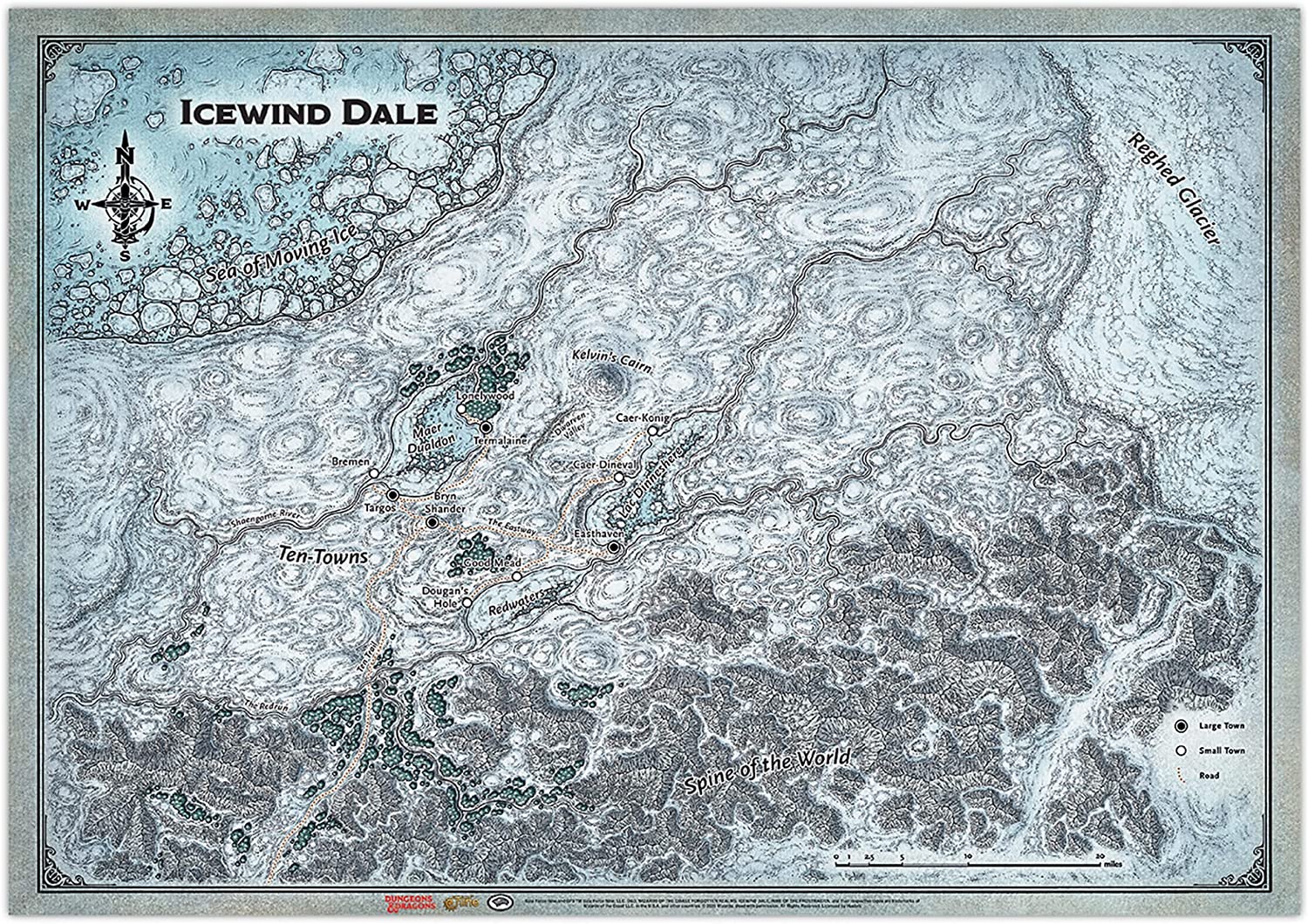 Dungeons and Dragons RPG: Icewind Dale - Map | Gamer Loot