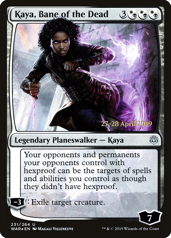 Kaya, Bane of the Dead  [War of the Spark Prerelease Promos] | Gamer Loot