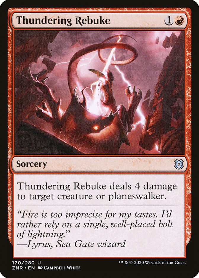 Thundering Rebuke [Zendikar Rising] | Gamer Loot