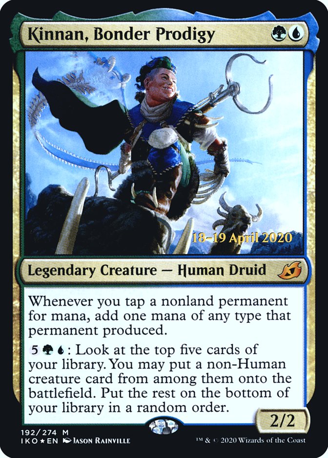 Kinnan, Bonder Prodigy  [Ikoria: Lair of Behemoths Prerelease Promos] | Gamer Loot