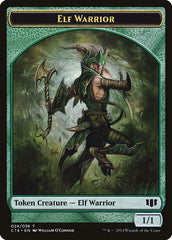 Gargoyle // Elf Warrior Double-sided Token [Commander 2014 Tokens] | Gamer Loot