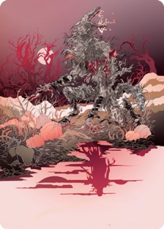 Arlinn, the Moon's Fury 2 Art Card [Innistrad: Midnight Hunt Art Series] | Gamer Loot