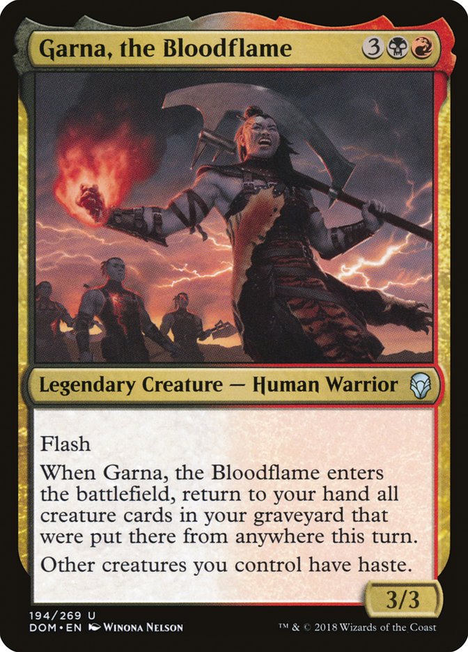 Garna, the Bloodflame [Dominaria] | Gamer Loot
