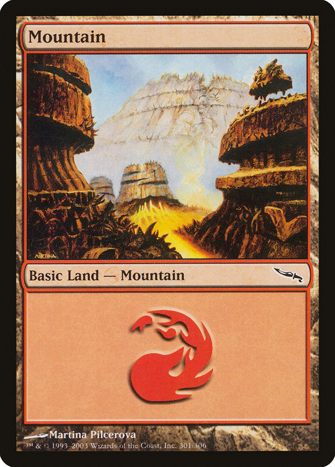 Mountain (301) [Mirrodin] | Gamer Loot