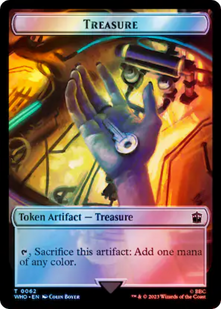 Copy // Treasure (0062) Double-Sided Token (Surge Foil) [Doctor Who Tokens] | Gamer Loot