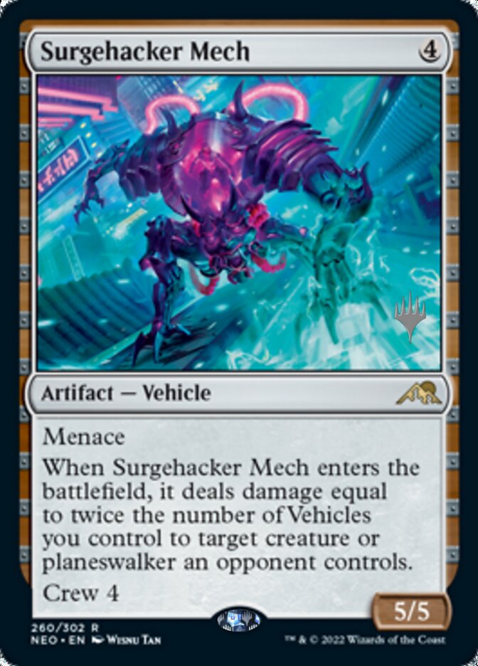 Surgehacker Mech (Promo Pack) [Kamigawa: Neon Dynasty Promos] | Gamer Loot