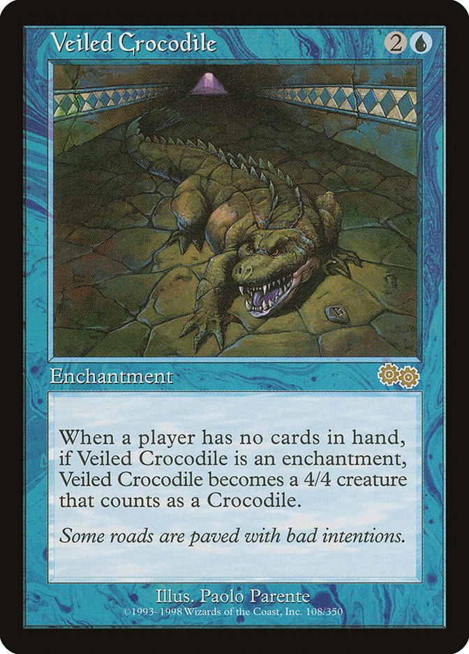 Veiled Crocodile [Urza's Saga] | Gamer Loot