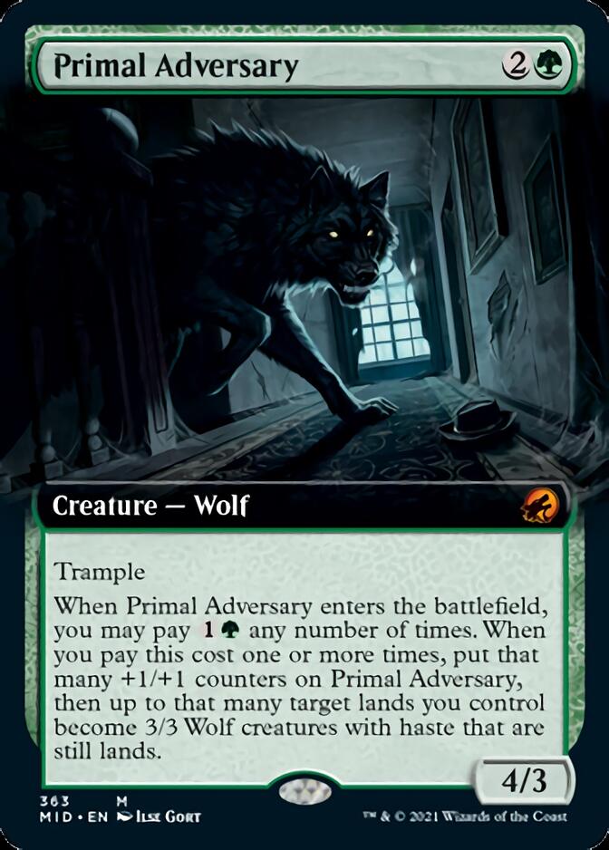 Primal Adversary (Extended) [Innistrad: Midnight Hunt] | Gamer Loot