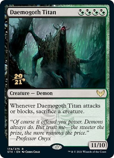 Daemogoth Titan [Strixhaven: School of Mages Prerelease Promos] | Gamer Loot