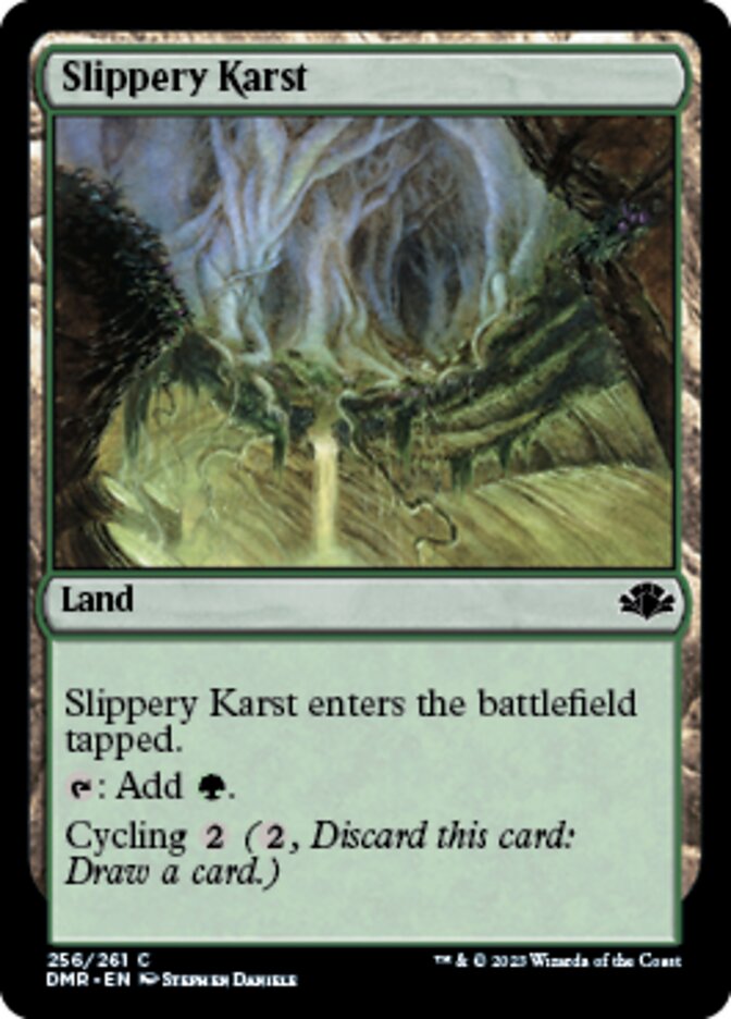 Slippery Karst [Dominaria Remastered] | Gamer Loot