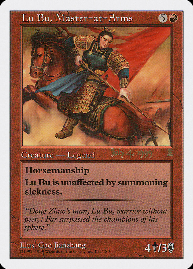 Lu Bu, Master-at-Arms (July 4, 1999) [Portal Three Kingdoms Promos] | Gamer Loot