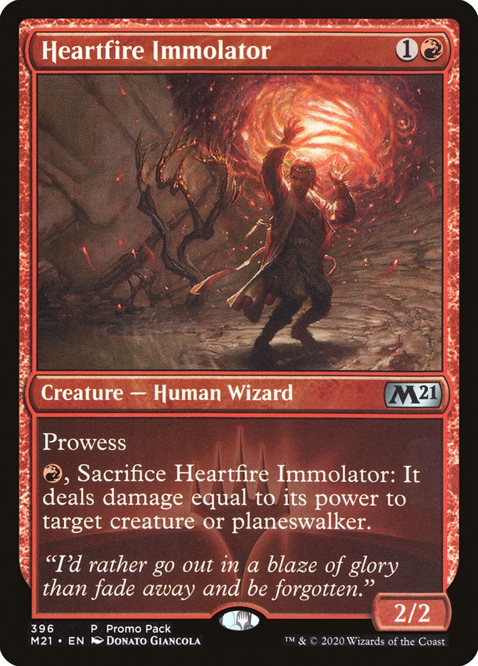 Heartfire Immolator (Promo Pack) [Core Set 2021 Promos] | Gamer Loot