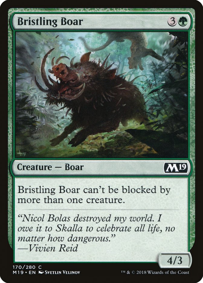 Bristling Boar [Core Set 2019] | Gamer Loot