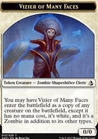 Vizier of Many Faces // Zombie Token [Amonkhet Tokens] | Gamer Loot
