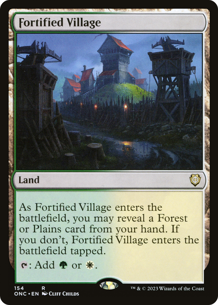 Fortified Village [Phyrexia: All Will Be One Commander] | Gamer Loot