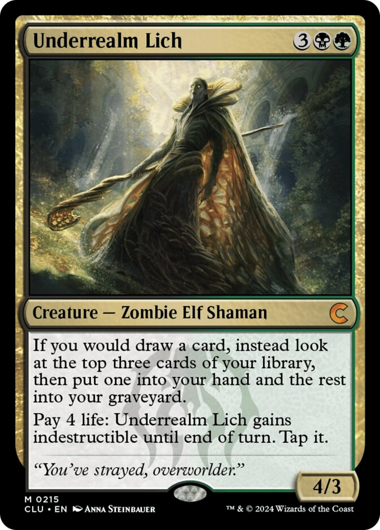 Underrealm Lich [Ravnica: Clue Edition] | Gamer Loot