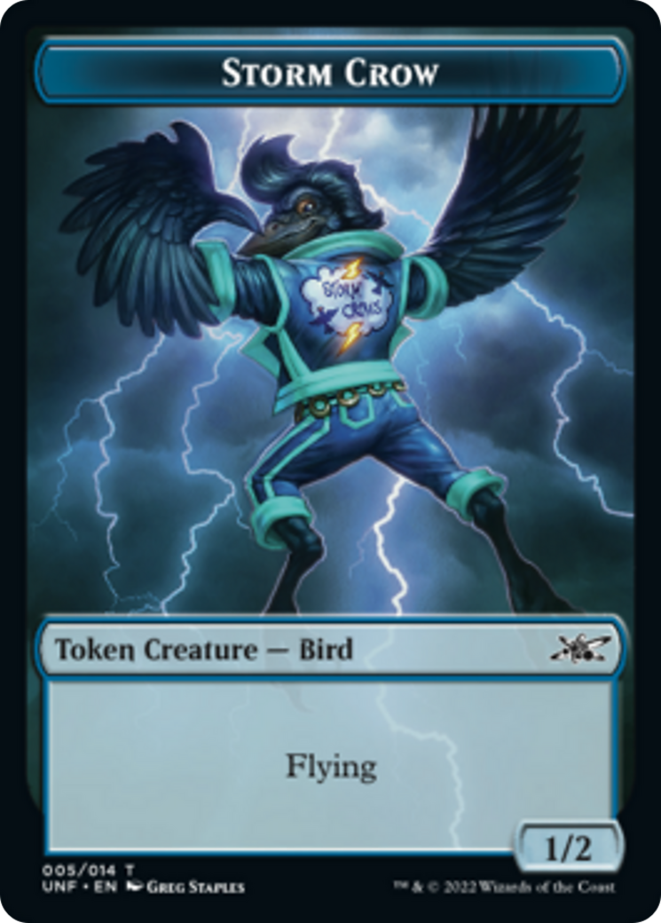 Squirrel // Storm Crow Double-sided Token [Unfinity Tokens] | Gamer Loot