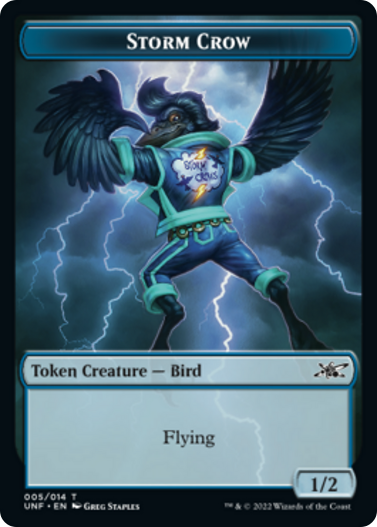 Teddy Bear // Storm Crow Double-sided Token [Unfinity Tokens] | Gamer Loot